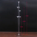 1set 40 Birthday Balloon Stand Stick DIY Unicorn Party Decoration Latex Balloons Table Floating Letter Balloons Supporting Rod
