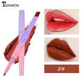 Dual Lipstick / Lip Liner Natural Matte Long Lasting Moisturizing Lipstick