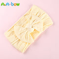 1pcs Cable Knit Nylon Bow Headwrap, One size fits all nylon headbands, wide nylon headbands, baby headbands, Knot bow headwear