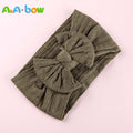 1pcs Cable Knit Nylon Bow Headwrap, One size fits all nylon headbands, wide nylon headbands, baby headbands, Knot bow headwear