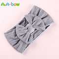 1pcs Cable Knit Nylon Bow Headwrap, One size fits all nylon headbands, wide nylon headbands, baby headbands, Knot bow headwear
