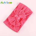 1pcs Cable Knit Nylon Bow Headwrap, One size fits all nylon headbands, wide nylon headbands, baby headbands, Knot bow headwear
