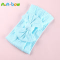 1pcs Cable Knit Nylon Bow Headwrap, One size fits all nylon headbands, wide nylon headbands, baby headbands, Knot bow headwear