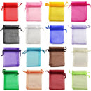 50Pcs Organza Bag Jewelry Packaging Gift Candy Wedding Party Goodie Packing Favors Pouches Drawable Bags Present Sweets Pouches