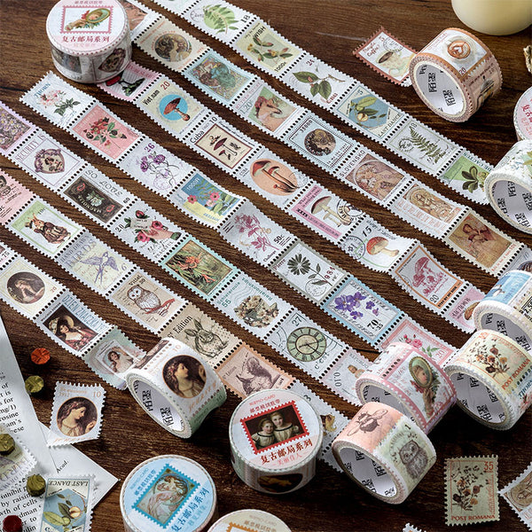 Vintage Coffee Forest Plants Theme Washi Tape Diy Decorative Scrapbooking Masking Tape Adhesive Label Sticker Tape Stationery