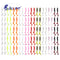 100 Pcs/lot Fishing Lures 40mm 0.4g Wobblers Carp Fishing Soft Bait Swimbait Tail Grub Lures Silicone Artificial Fishing Tackle