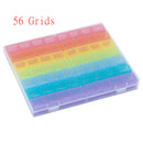 56/28 Grids 5D DIY Diamond Painting Drill Box Jewelry Box Rhinestone Embroidery Crystal Bead Organizer Storage Case Container