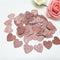100pcs Glittler Rose Gold 3cm Heart Paper Confetti Wedding Card Paper Confettis Birthday Party Supplies Baby Shower Decor