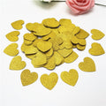 100pcs Glittler Rose Gold 3cm Heart Paper Confetti Wedding Card Paper Confettis Birthday Party Supplies Baby Shower Decor