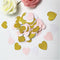 100pcs Glittler Rose Gold 3cm Heart Paper Confetti Wedding Card Paper Confettis Birthday Party Supplies Baby Shower Decor