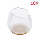 10pcs Silicone Rectangle Square Round Chair Leg Caps Feet Pads Furniture Table Covers Wood Floor Protectors   SDF-SHIP