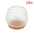 10pcs Silicone Rectangle Square Round Chair Leg Caps Feet Pads Furniture Table Covers Wood Floor Protectors   SDF-SHIP