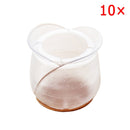 10pcs Silicone Rectangle Square Round Chair Leg Caps Feet Pads Furniture Table Covers Wood Floor Protectors   SDF-SHIP