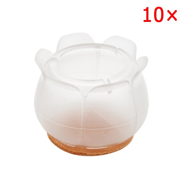 10pcs Silicone Rectangle Square Round Chair Leg Caps Feet Pads Furniture Table Covers Wood Floor Protectors   SDF-SHIP