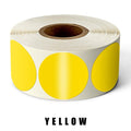 500Pcs/Roll Chroma Label Color Code Dot Labels Stickers 1 Inch Red, Green, White,Yellow,Blue,Pink,Black,Stationery Stickers