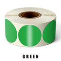 500Pcs/Roll Chroma Label Color Code Dot Labels Stickers 1 Inch Red, Green, White,Yellow,Blue,Pink,Black,Stationery Stickers