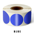 500Pcs/Roll Chroma Label Color Code Dot Labels Stickers 1 Inch Red, Green, White,Yellow,Blue,Pink,Black,Stationery Stickers