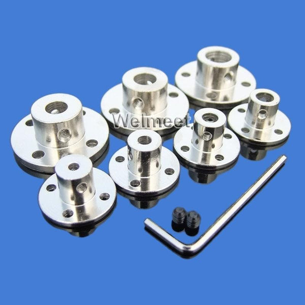 3mm/3.17mm/4mm/5mm/6mm/6.35mm/7mm/8mm/10mm/11mm/12mm/14mm Rigid Flange Coupling Motor Guide Shaft Coupler Motor Connector