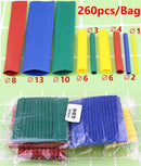 580pcs/530pcs/260pcs Assortment Electronic 2:1 Wrap Wire Cable Insulated Polyolefin Heat Shrink Tube Ratio Tubing Insulation