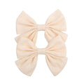 2019 Lovely Baby Girls Print Flower Bohemian Style Bow BB Hair Clips Headwear Children Cute Cotton Hairpins Hair Accessories