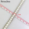 1 yard white pearl rhinestone hot fix tape ribbon glass crystal rhinestone decoration iron on shoes clothing accessories TR020