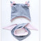 Baby Cotton Hat  Autumn Winter Children's Scarf Hat Sets  Bowknot Ear Baby Girl Boy Warm Beanies
