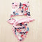 Baby Cotton Hat  Autumn Winter Children's Scarf Hat Sets  Bowknot Ear Baby Girl Boy Warm Beanies