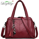 Women Casual Tote Bag Female Handbag Small Shoulder Bag for Women Tote Ladies Vintage Genuine Leather Crossbody Bag Sac A Main