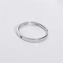 Silver Plated Simple Style Sun  Moon Adjustable Couple Rings  For Men Women Wedding Rings Jewelry Accessories
