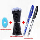 53Pcs/lot 0.38mm Erasable Washable Pen Refill Rod for Handle Blue/Black Ink Gel Pen School Office Writing Supplies Stationery