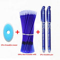 53Pcs/lot 0.38mm Erasable Washable Pen Refill Rod for Handle Blue/Black Ink Gel Pen School Office Writing Supplies Stationery