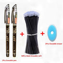 53Pcs/lot 0.38mm Erasable Washable Pen Refill Rod for Handle Blue/Black Ink Gel Pen School Office Writing Supplies Stationery