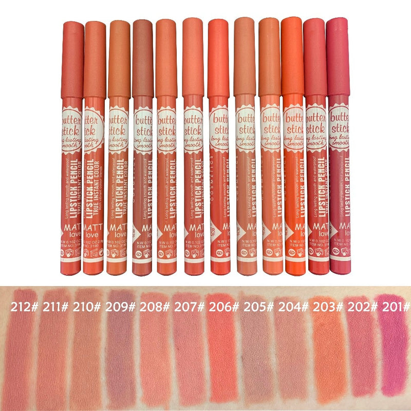 Long-lasting Water Proof Moisturizing Matte Lipstick Pencil