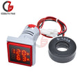 AC 50-500V 0-100A Square LED Digital Voltmeter Ammeter 110V 220V Voltage Current Meter Voltammeter Car Volt Amp Tester Detector