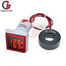 AC 50-500V 0-100A Square LED Digital Voltmeter Ammeter 110V 220V Voltage Current Meter Voltammeter Car Volt Amp Tester Detector