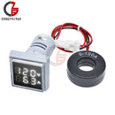 AC 50-500V 0-100A Square LED Digital Voltmeter Ammeter 110V 220V Voltage Current Meter Voltammeter Car Volt Amp Tester Detector