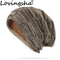 LOVINGSHA Women Men Winter Warm Hat For Adult Unisex Outdoor New Wool Knitted Beanies Skullies Casual Cotton Hats Cap HT143