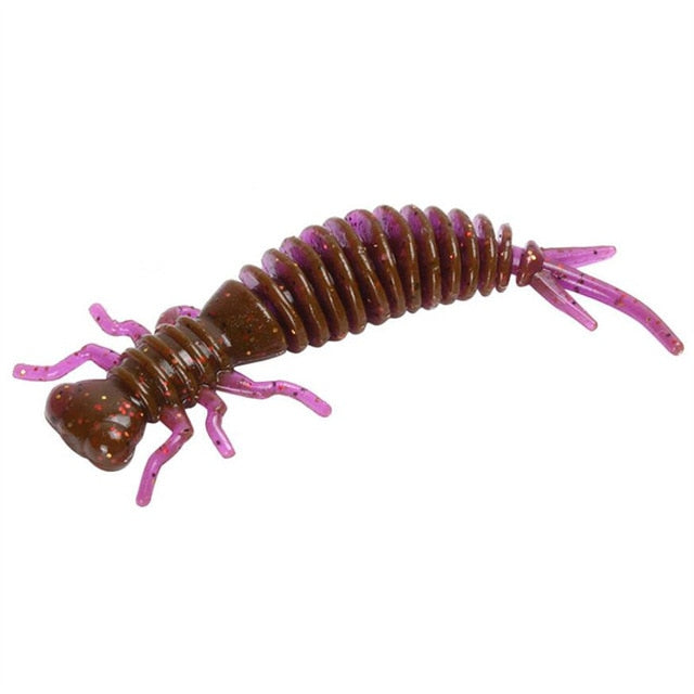 10 PCS Larva Soft Lures 55mm 75mm 100mm Artificial Lures Fishing Worm Silicone Bass Pike Minnow Swim Jigging Baits Fishing Gear