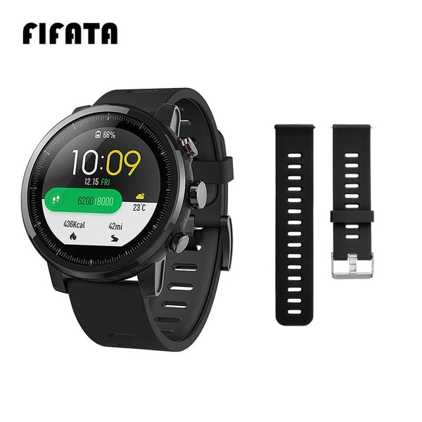 FIFATA For Huami Stratos Band Silicone Strap For Xiaomi Amazfit Stratos 2 2S 3 Pace GTR 47mm GTR 2 Watch Replacement Bracelet