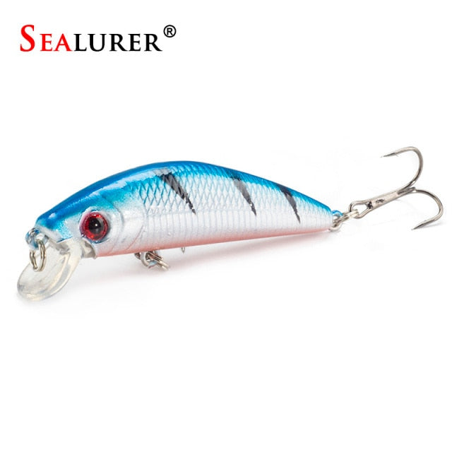 1PCS  Fishing Lure Minnow Crankbait Hard Bait Tight Wobble Slow sinking Jerkbait Fishing Tackle