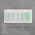 6 Colors Set Cute Novelty Sticky Notes Memo Pad Index Sticker Bookmark Page Flag Sticker School Office Stationery Supplies
