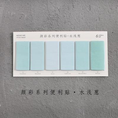 6 Colors Set Cute Novelty Sticky Notes Memo Pad Index Sticker Bookmark Page Flag Sticker School Office Stationery Supplies