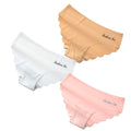 Panties For Women Seamless Panty Set Solid Invisible Underwear Sexy Low Waist Briefs Women's Underpants Lingerie Dropship 3 Pcs