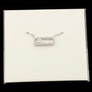 Arab Style Crystal Bead Pendant Necklace For Women Dainty Wedding Jewelry Stainless Steel Rose Gold 3 Dot On Oval Necklace Colar