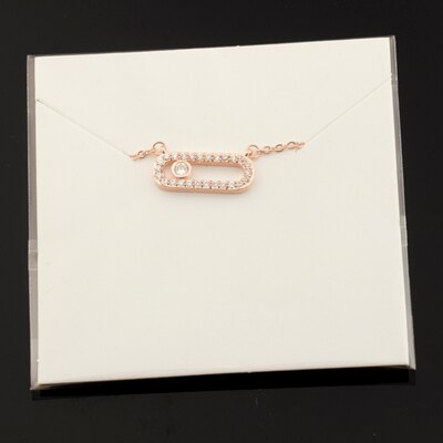 Arab Style Crystal Bead Pendant Necklace For Women Dainty Wedding Jewelry Stainless Steel Rose Gold 3 Dot On Oval Necklace Colar