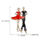 RINHOO Gymnastics Girl Flower Dancer Crystal Brooches for Women Cute Pin Bijouterie High Quality Corsage Fashion Wedding Jewelry