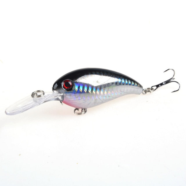 1pcs Crank Fishing Lure Artificial Hard Baits 10cm/15g Crankbait Jerkbait Wobbler Fishing Tackle Good Treble Hooks Tackle
