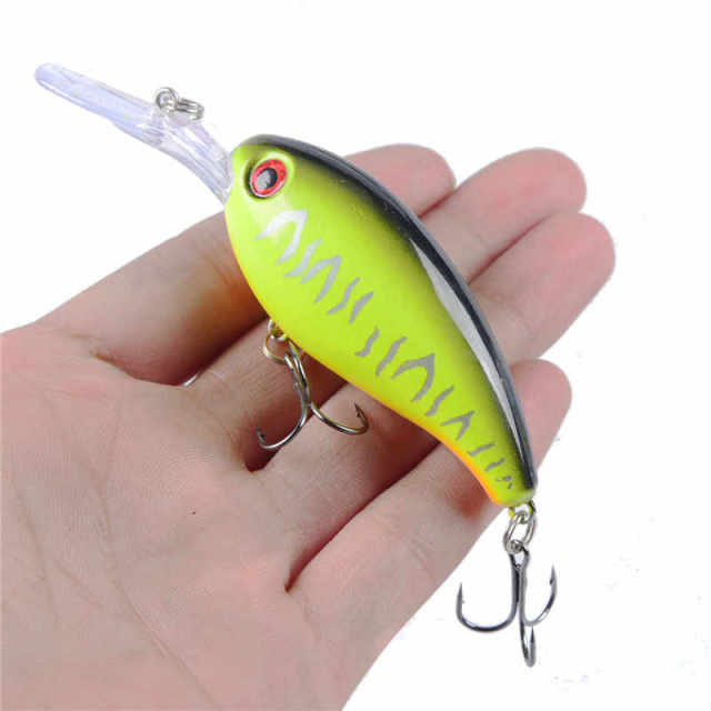 1pcs Crank Fishing Lure Artificial Hard Baits 10cm/15g Crankbait Jerkbait Wobbler Fishing Tackle Good Treble Hooks Tackle