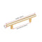 NAIERDI Brushed Black Gold Straight Cupboard Handles Knobs Stainless Steel Brushed Black Gold Kitchen Door Handles Cabinet Pull