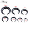 2pcs Acrylic C Sahpe Buffalo Horn Ear Pincher Septum Rings Piercing Black Ear Taper Stretcher Expander Body Jewelry 1.6mm-16mm